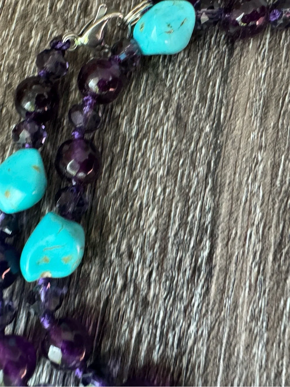 NWOT Tuckernuck Amethyst and Turquoise Necklace